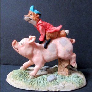 Lowell Davis figurine Hog Wild made in Scotland bu Border Fine Arts in 1988